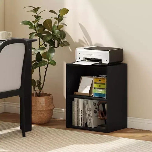 Costway 2-Cube Bookcase with Adjustable Shelf Freestanding 2-Tier Open Bookshelf Modern